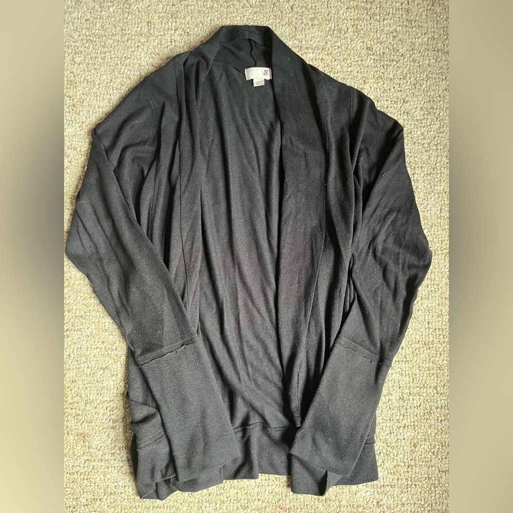 black SO cardigan